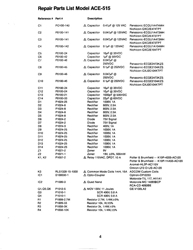 Adcom ACE 515 service manual - Page 5