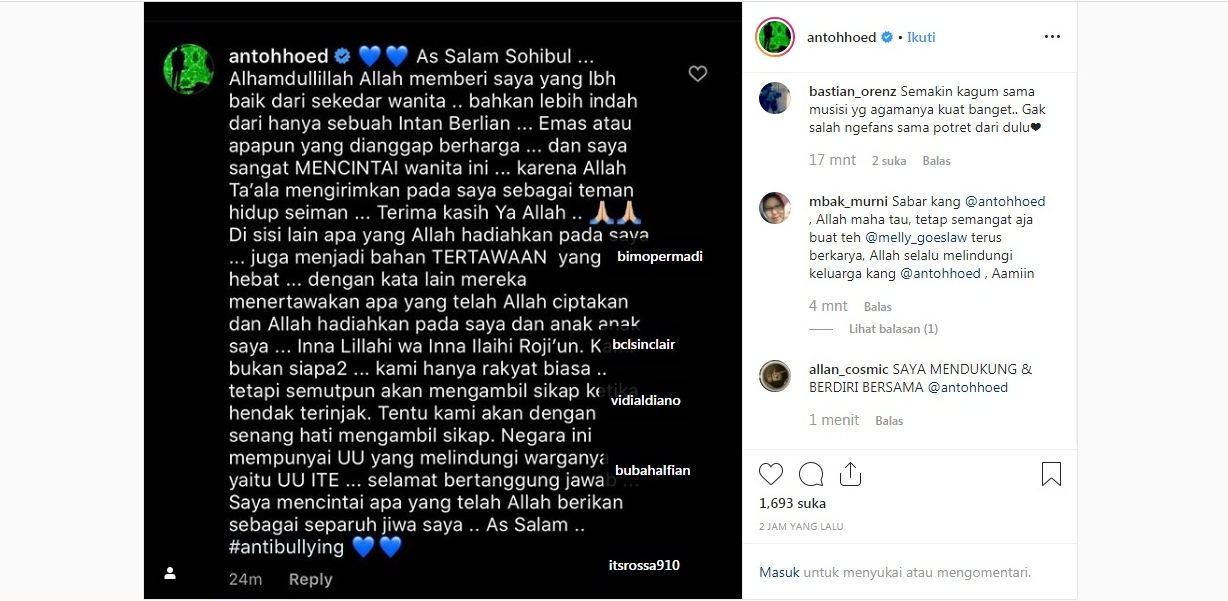 Ungkapan kekecewaan Anto Hoed
