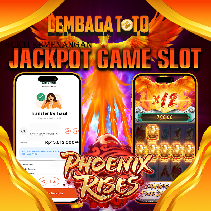 BUKTI JACKPOT 28 AGUSTUS LEMBAGATOTO PHOENIX RISES  Rp.15.612.000,- LUNAS