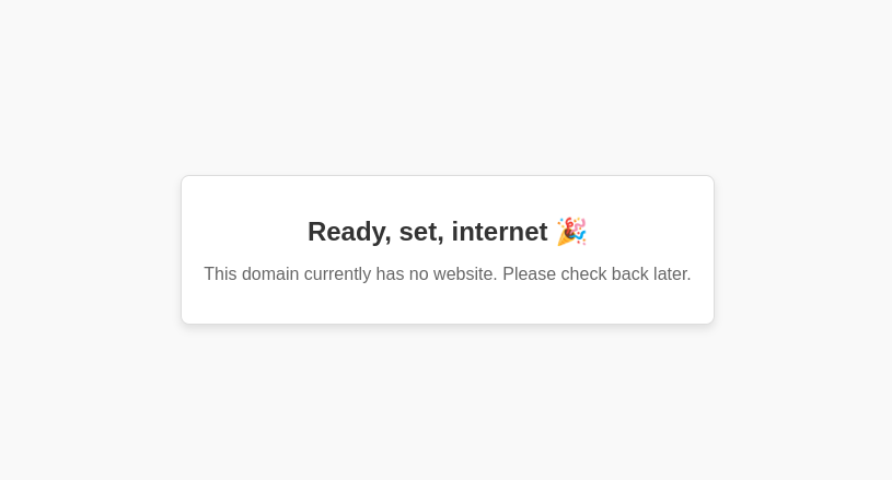 Default page