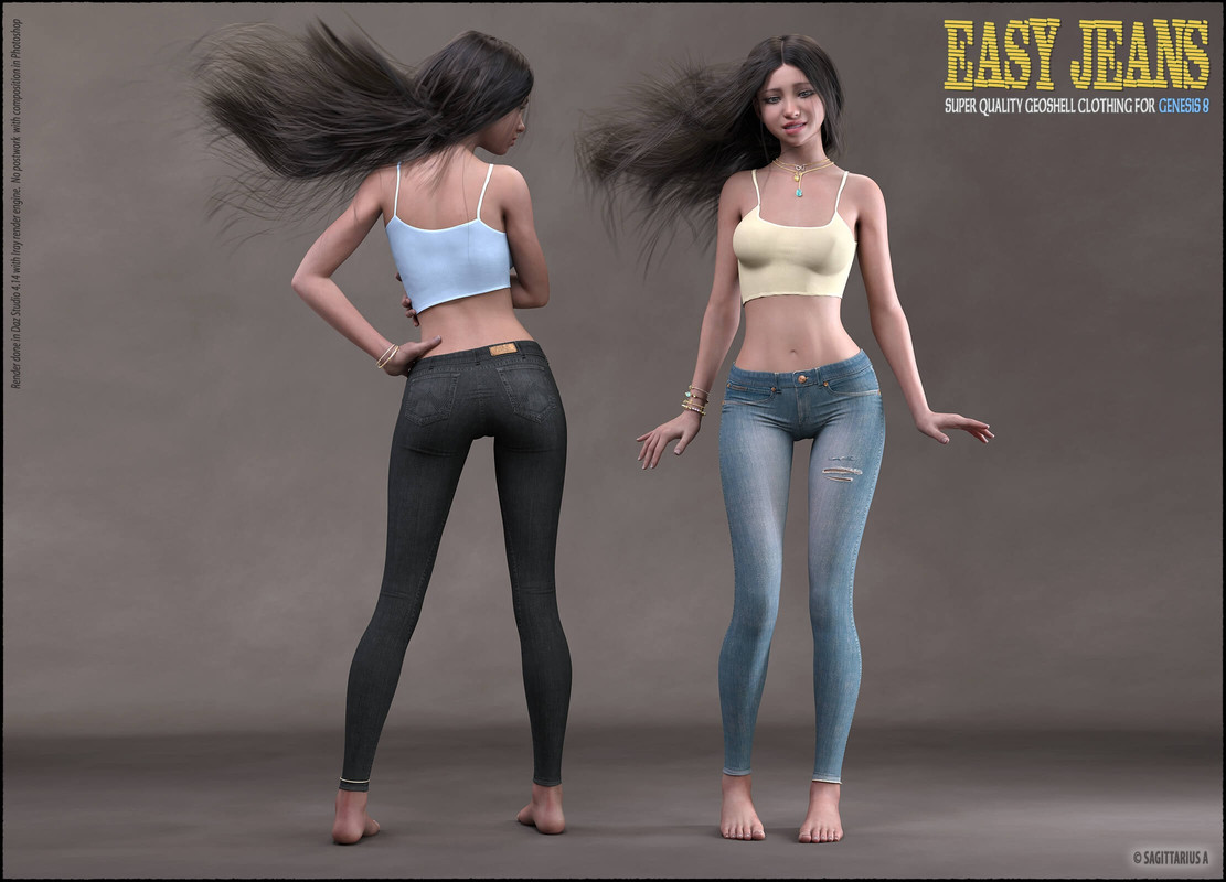 Easy Jeans for Genesis 8 and 8.1 Female