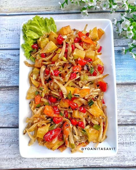 Oseng Teri Kentang
