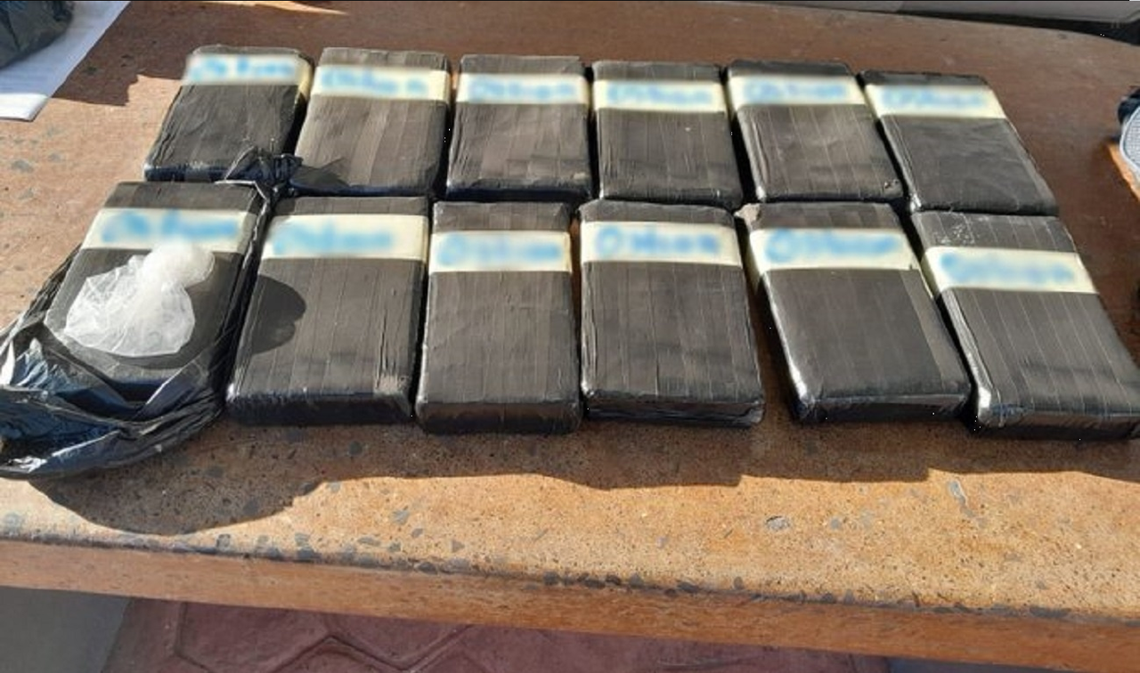 Lo detienen con 12 paquetes de cocaína en Tamaulipas; quería ingresar desde EEUU