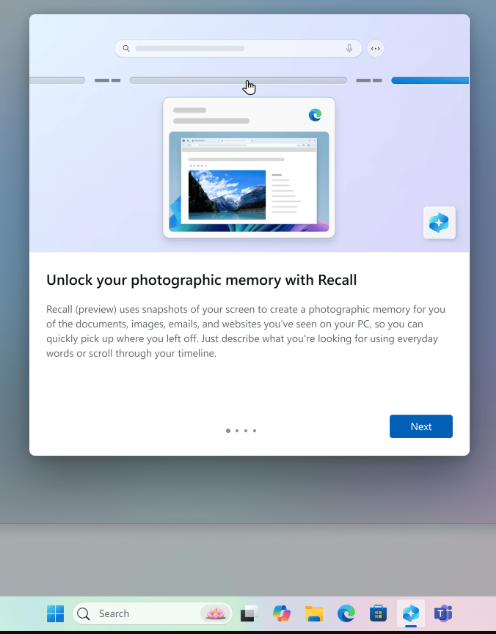 Windows 11 Recall Preview