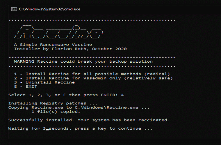 Raccine 0.10.2 R-R