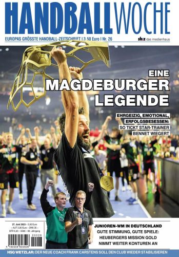 Cover: Handballwoche Magazin No 26 vom 27  Juni 2023