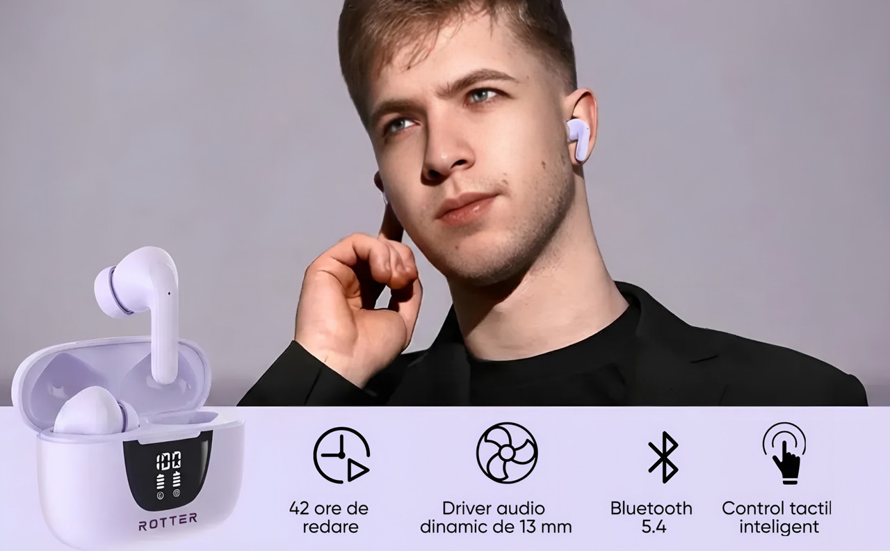 Casti wireless ROTTER ENC Mov