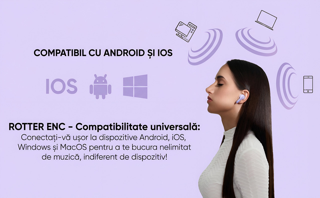 Casti wireless ROTTER ENC Mov