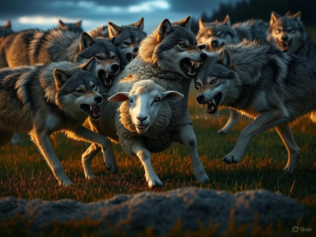 Sheep Are Defenseless and Vulnerable