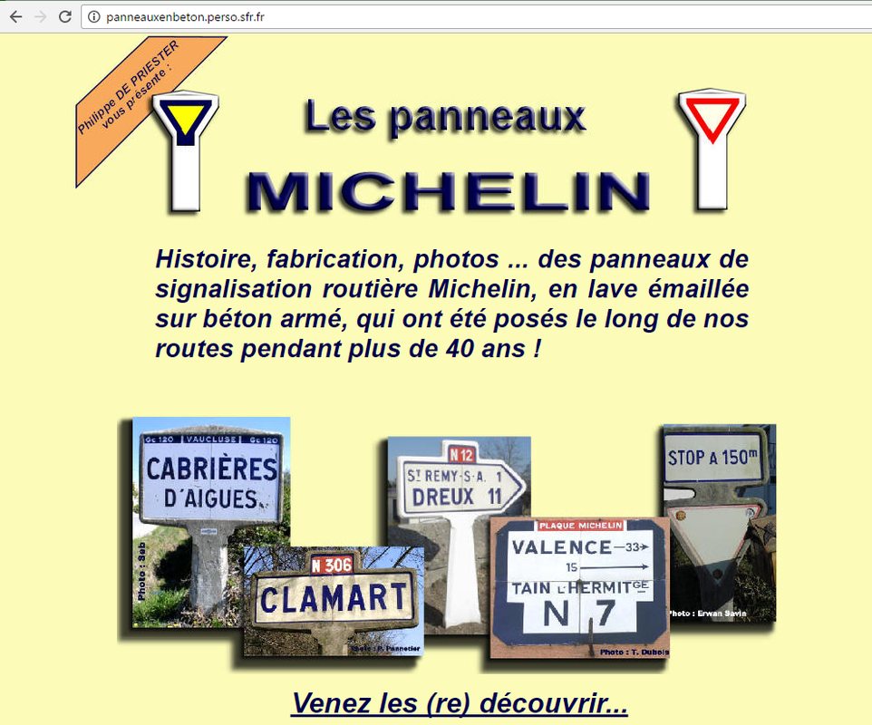 Panneaux Michelin Priester