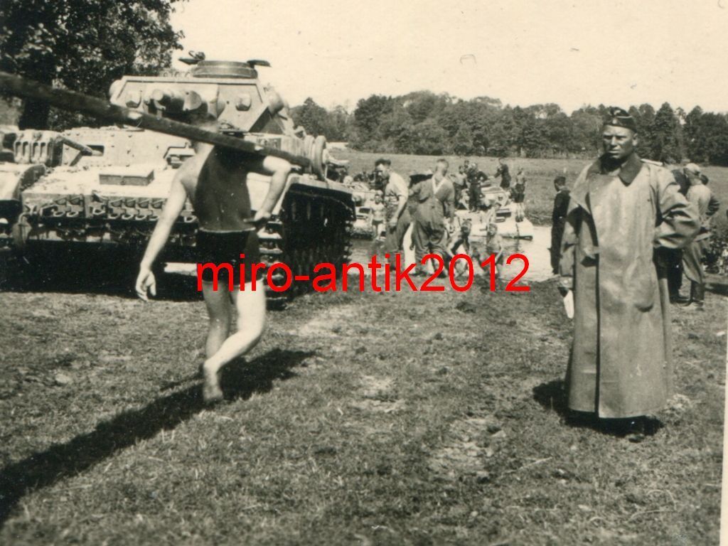 Foto, Panzer-Regiment 39, Panzer IV, Flussüberga