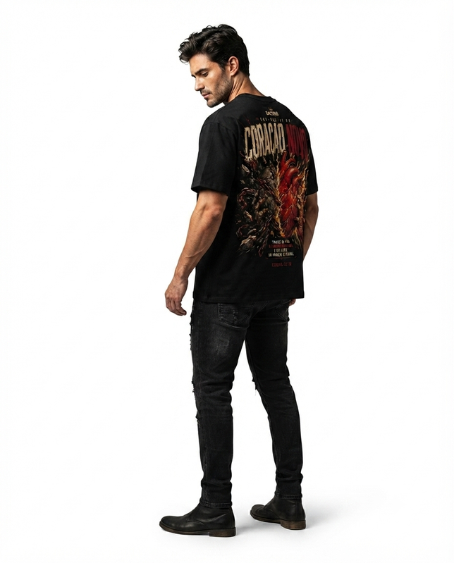 SACERIS — modelo com camiseta oficial Yeshua