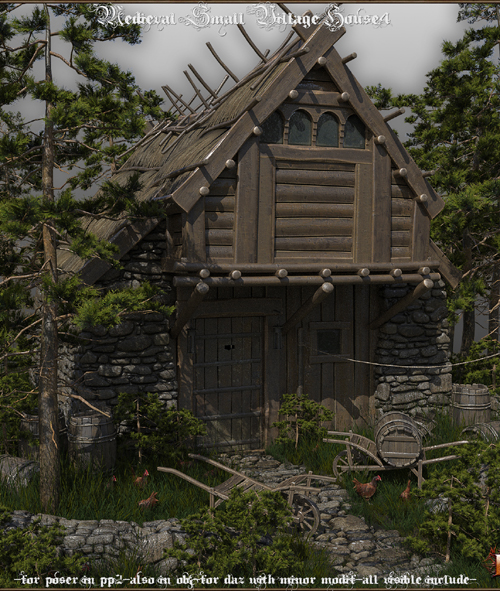 Medieval Small Village House4