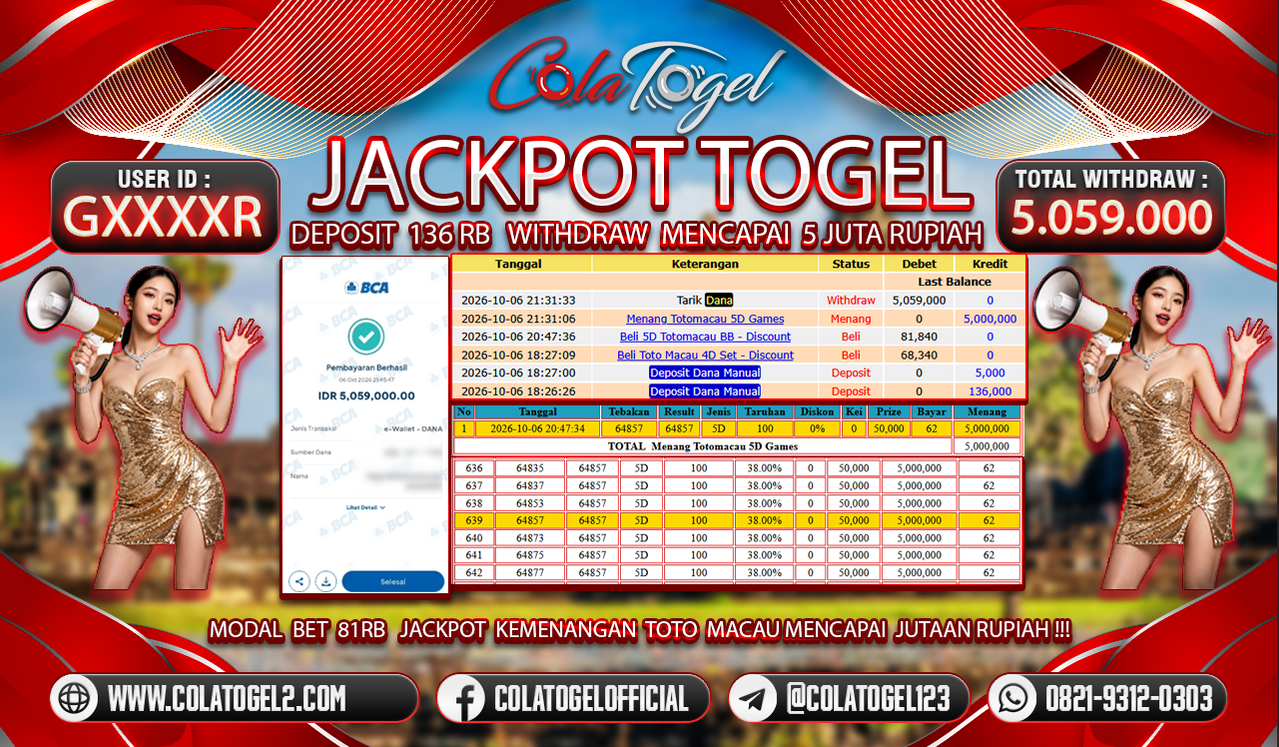 JACKPOT TOTOMACAU !!!