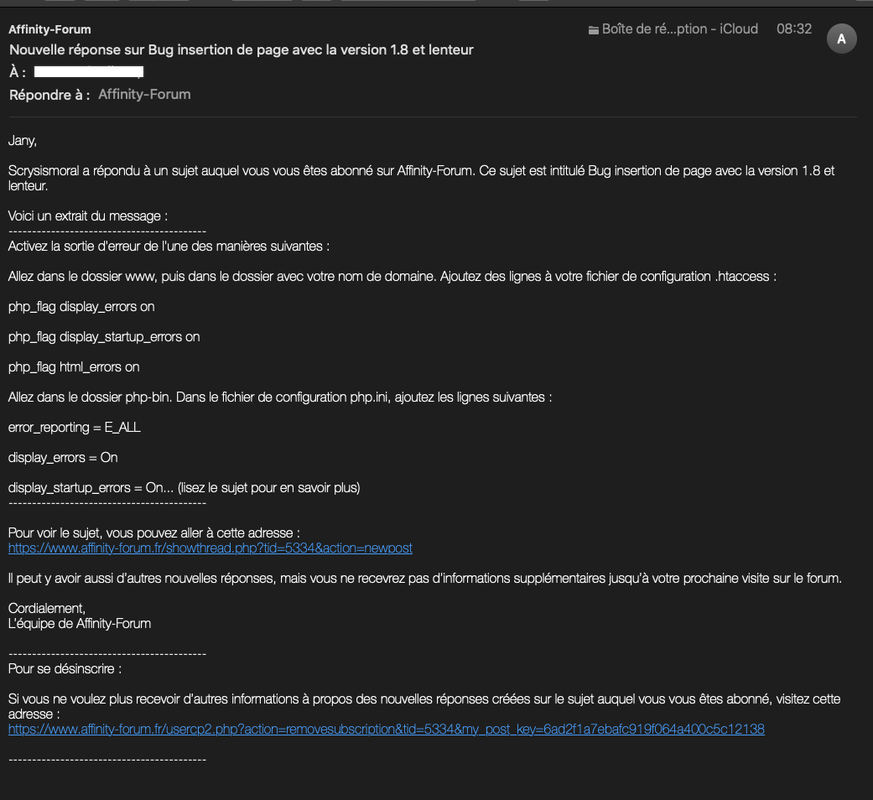 A-forum indésirable