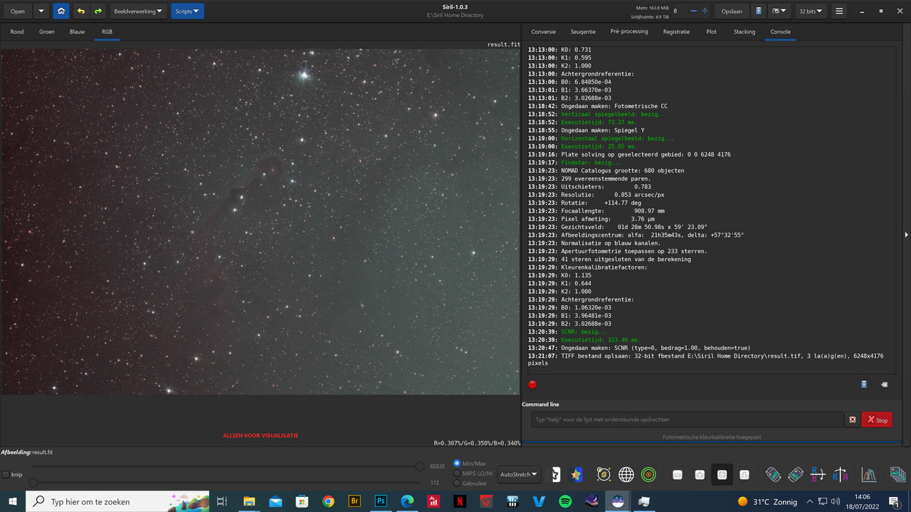 Strange gradients after stacking Beginning Deep Sky Imaging Cloudy