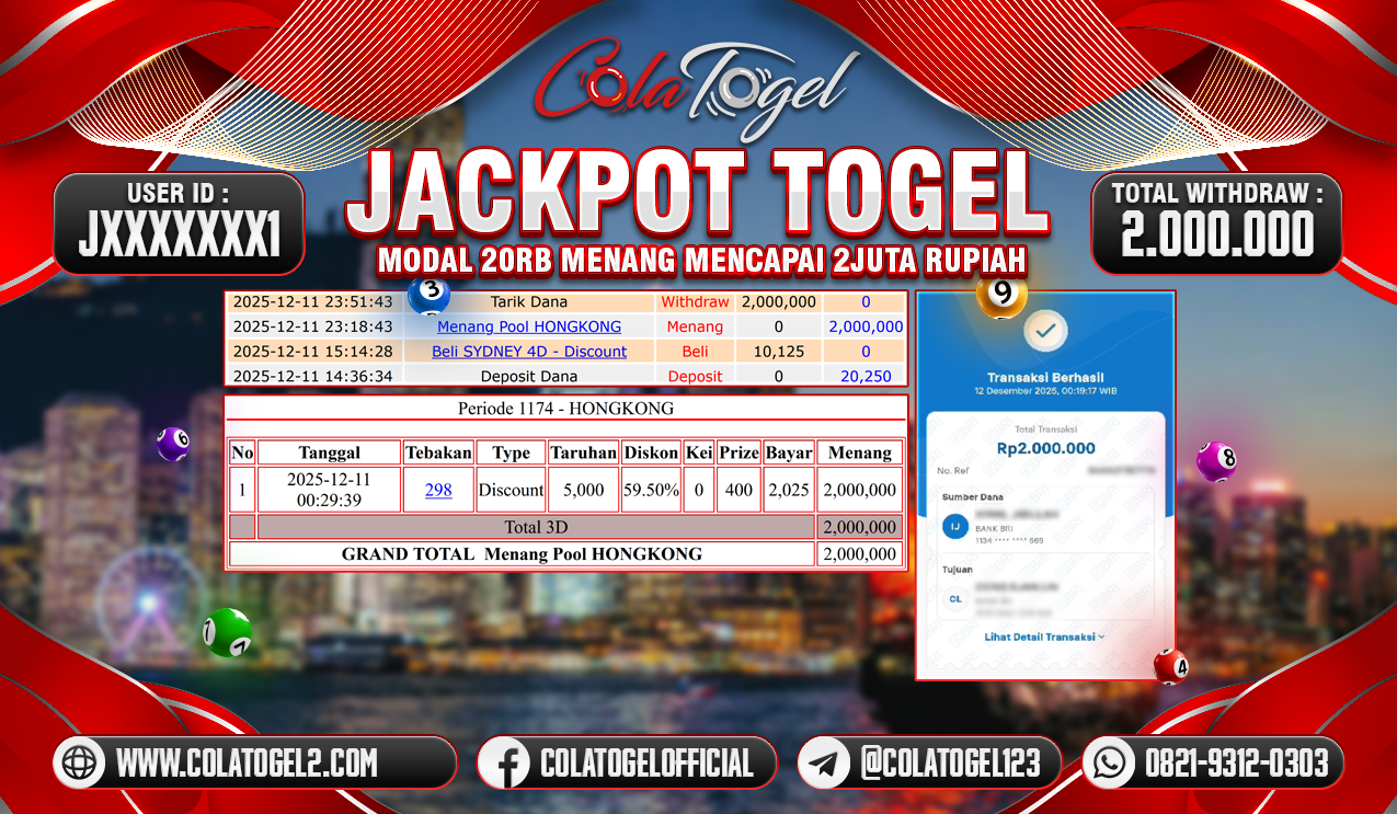 JACKPOT HONGKONG LOTTO!!