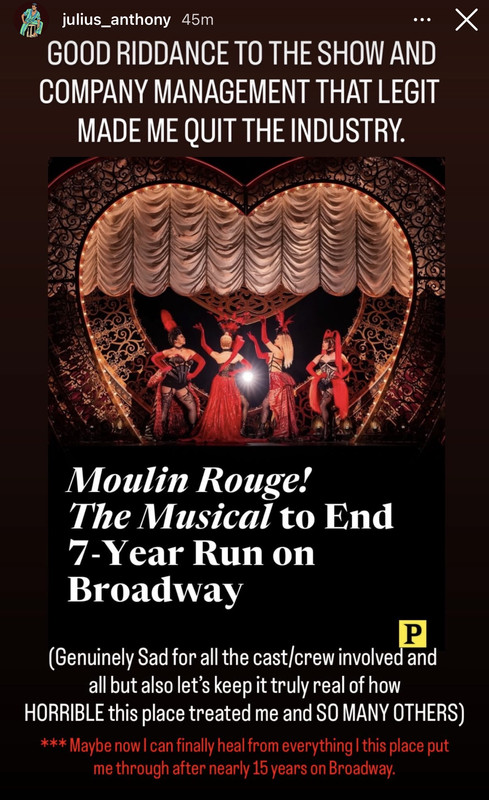 Moulin Rouge to Close on Broadway 
