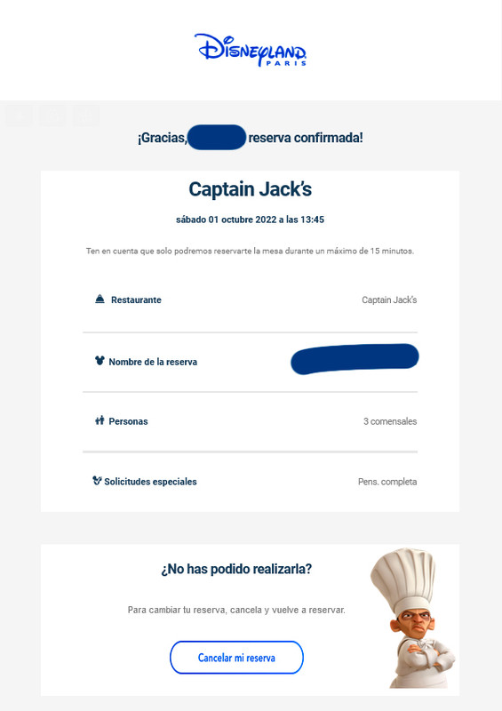 Reservar restaurantes en Disneyland Paris - Foro Francia