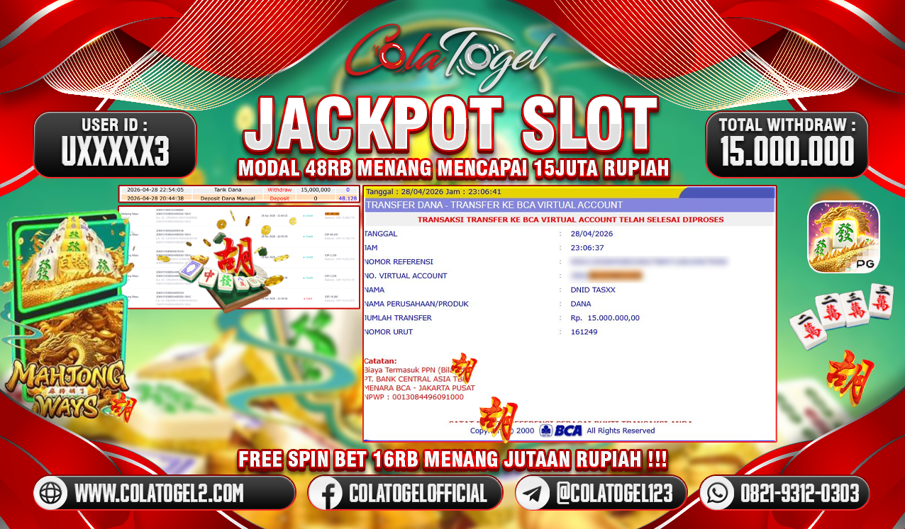 JACKPOT SLOT GACOR!!