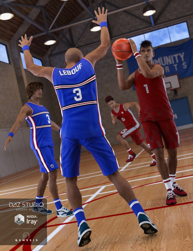 daz3d basketball poses for genesis 3 male 01a