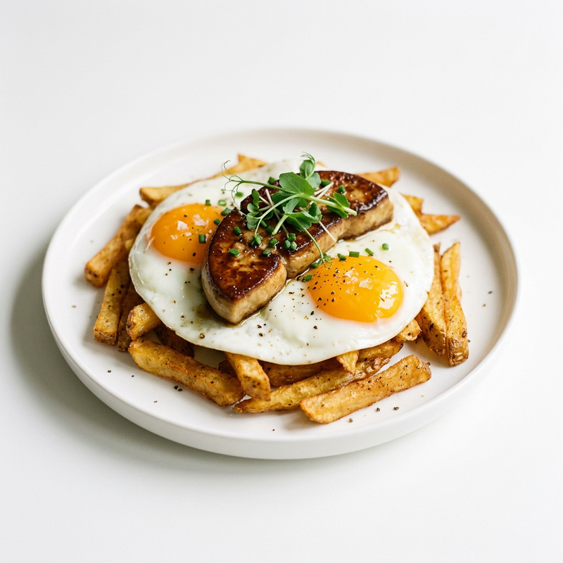 Tapa De Huevos Rotos Con Foie