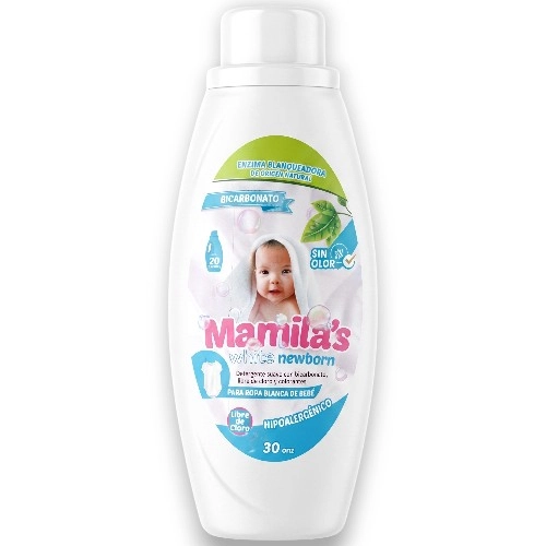 Mamila's Detergente Para Ropa Blanca de Bebe S/Olor 30 Oz