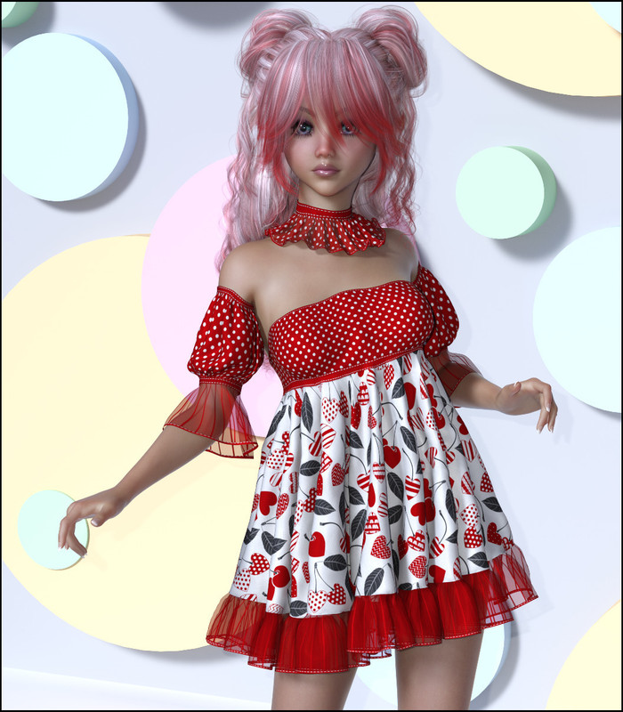 7th Ave: dForce - Esme Outfit for G8F & G8.1F 7th Ave: dForce - Esme Outfit for G8F & G8.1F