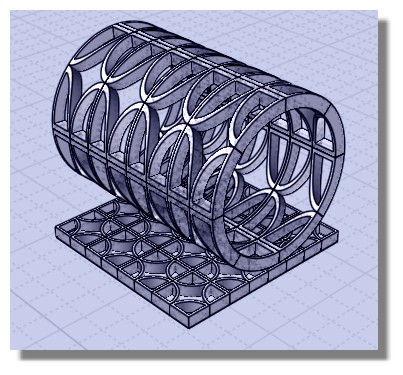  [ AUTRES LOGICIELS ] RHINO 3D - transformer une plaque en cylindre - COURBER ? Tube-motif