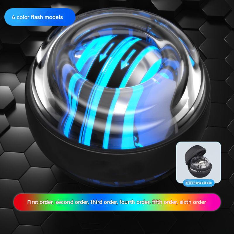 Black LED Gyro Ball Wrist Power Trainer with Digital Counter and Auto-Start Zinc Alloy Core for Grip Strength and Stress Relief in global Homes