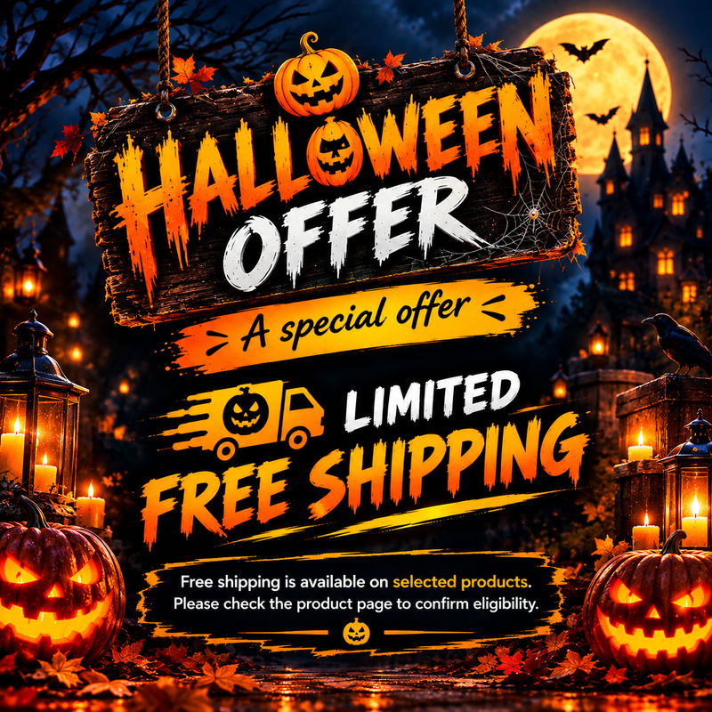 Halloween offer for limited free shipping on selected products