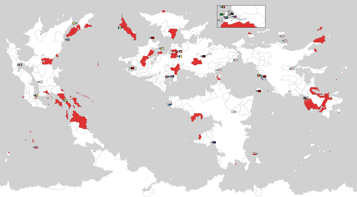 Carte des pays ayant une présence militaire à l'étranger