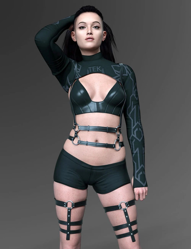 X-Fashion Tek Outfit for Genesis 9