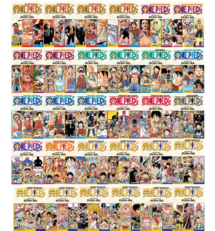 One Piece Manga 3-in-1 Omnibus Collection - Volumes 1-93