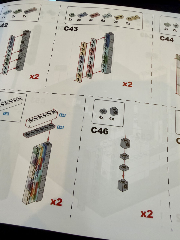 Instructions for assembling the stained-glass windows.