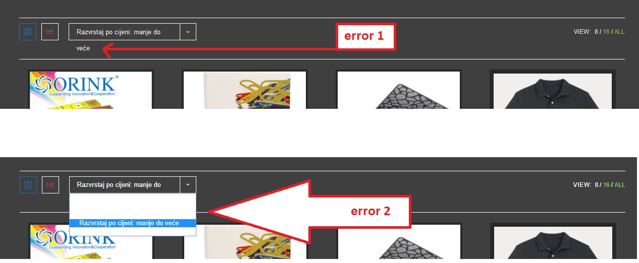oceanwp sort error