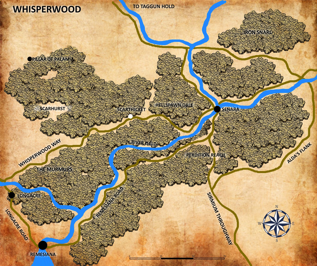 senara Hex Map