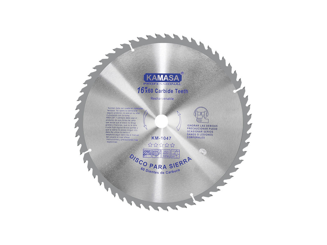 DISCO PARA SIERRA 16"X60TX1" KAMASA