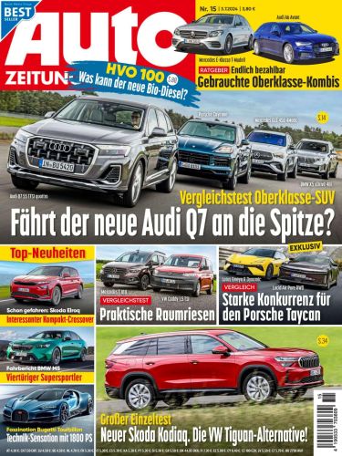 Cover: Auto Zeitung Magazin No 15 vom 03  Juli 2024