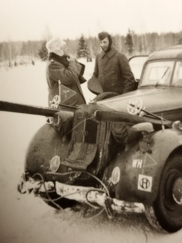 2.WK Kommandeurs Wagen Skijäger,Kennung,Ständer,Div.Zeichen,Jan 42,Finnland2