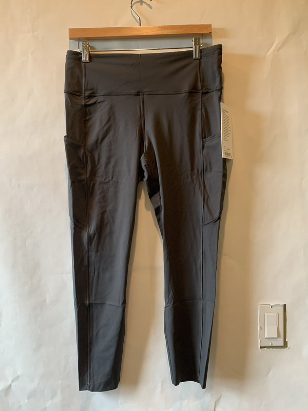 LULULEMON HIGH RISE TIGHT 25'' LEGGINGS SIZE 12 GREY