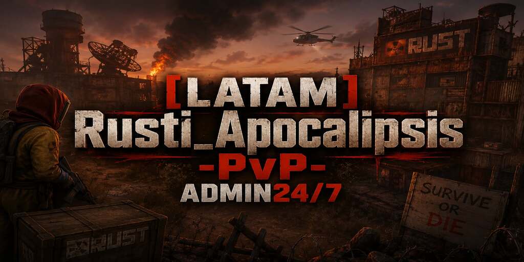 Баннер сервера [LATAM]Rusti_Apocalipsis-PvP-ADMIN24/7