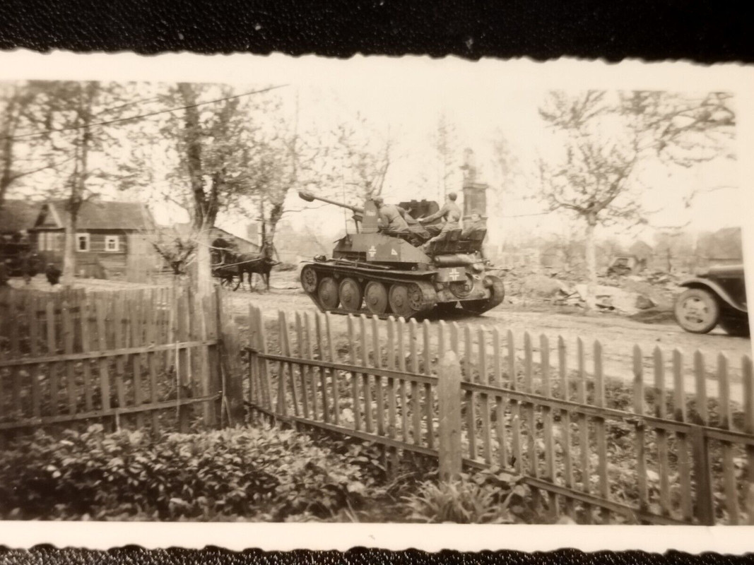 2.WK Foto Panzerjäger Marder III. Langrohrkanone Pak Russland 1943 Combat Jagd (1)