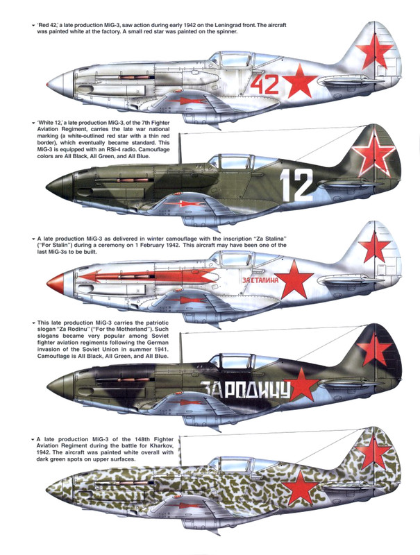 Mikoyan-Gurevich-MiG-3-profiles-from-Signal-Early-MiG-Fighters-by-SS1204-0A