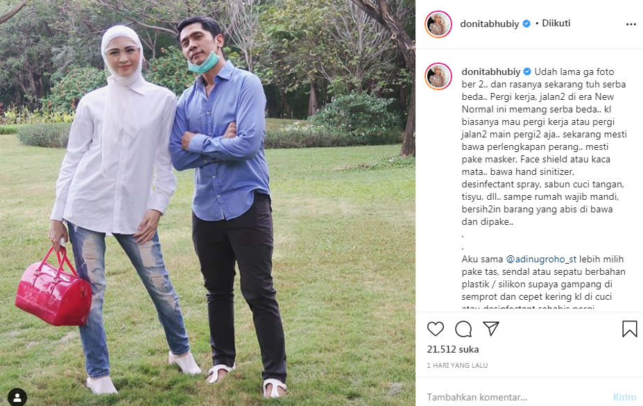 Donita bagikan tips untuk menjalani aktivitas di era new normal