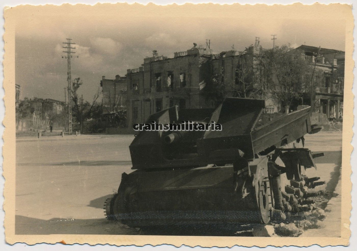 Orig. Foto Wrack StuG III Sturmgeschütz kurz in 