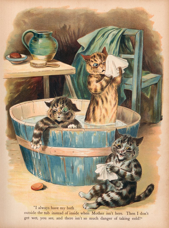 Louis Wain - Louis Wain Cats (chromolitho) - (MeisterDrucke-170915)