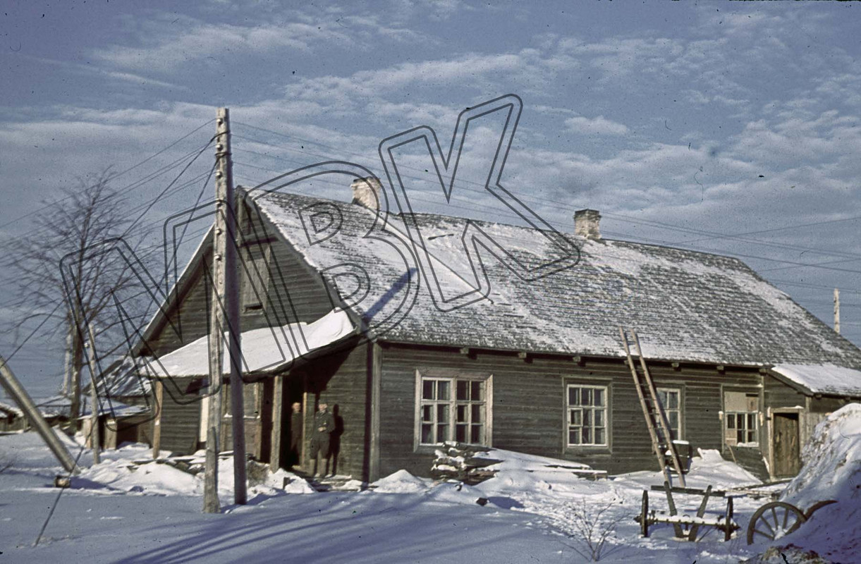 Quartier der Wehrmacht in Izdeškovo, Februar 1942,