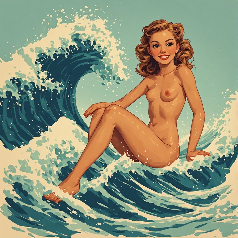 Pin-Up-style-Nakked-Young-Girl-(15)