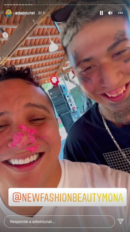 Edwin Luna le canta las mañanitas a el influencer Geros